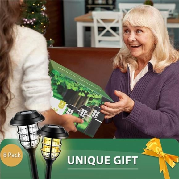 Solar Lights for Outside, Solar Outdoor Lights 8 Pack, Up to 10 Hrs Auto On/Off - Picture 4 of 7
